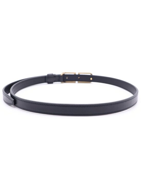Balenciaga BB Signature Belt Leather Black Gold